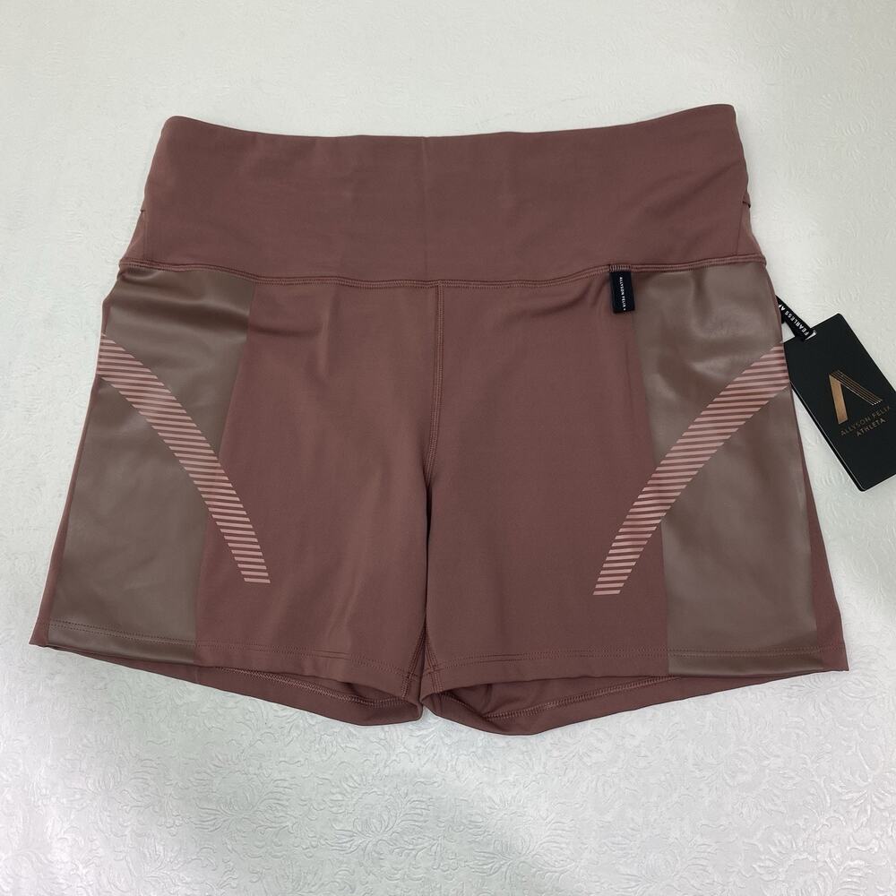 Athleta x Allyson Felix Legend Shorts Hearth Rose Brown NWT Sz 2X Womens's
